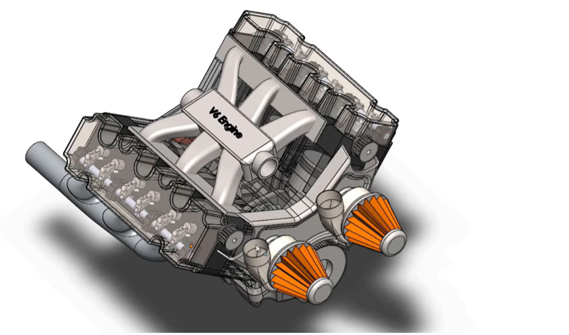 V6 Internal Combustion Engine